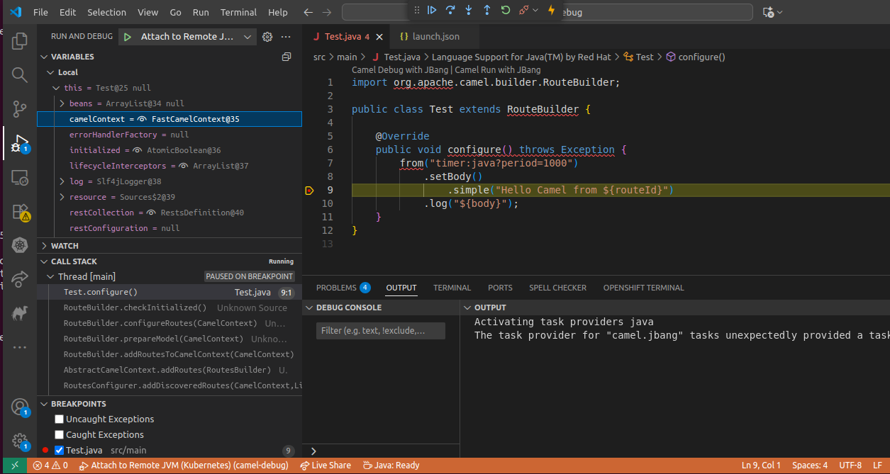 Debug like a pro any Camel application on Kubernetes